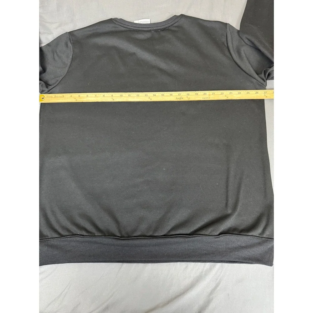 Adidas Originals Mens Trefoil Logo Sweatshirt Black Crewneck 3XL Pullover